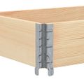 vidaXL Paletové ohrádky 3 ks 150x50 cm borovicový masív