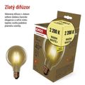 LED žiarovka Vintage G95 / E27 / 4,5 W (40 W) / 420 lm / Teplá biela