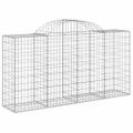 vidaXL Oblúkové gabiónové koše 18 ks 200x50x100/120cm pozinkov. železo