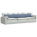 vidaXL Vankúše na pohovku 2 pcs Modrá 200 x 40 cm Kordúrová tkanina