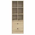 vidaXL Highboard so zásuvkou Sonoma dub 45,5 x 34 x 127 cm