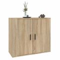 vidaXL Komoda dub sonoma 80x33x70 cm spracované drevo