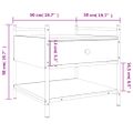 vidaXL Konferenčný stolík dub sonoma 50x50x50 cm kompozitné drevo