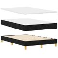 vidaXL Posteľ s pružinovým rámom s vankúšom Čierna 120 x 200 cm látka