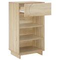 vidaXL Skriňa na topánky 48 x 38 x 87,5 cm Kompozitné drevo Dub sonoma