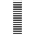 vidaXL Zebra roleta čierna 55x200 cm šírka látky 50,9 cm polyester