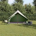 vidaXL Rodinný stan so strechou Zelená a biela 256 x 256 x 185 cm