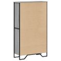 vidaXL Knižnica sivý dub sonoma 80x31x137,5 cm kompozitné drevo