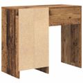 vidaXL Stôl Staré drevo Kompozitné drevo 90 x 37,5 x 75 cm