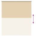 vidaXL roleta Blackout Béžová 130x130 cm Šírka látky 126,6cm Polyester