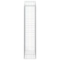 vidaXL Oblúkový gabionový kôš 100x50x220/240 cm pozinkované železo