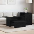 vidaXL Konzolový stôl Čierny dub 91,5 x 35 x 38,5 cm Kompozitné drevo