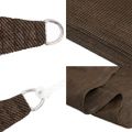 vidaXL Slnečná plachta 160 g/m² lichobežníková hnedá 4/5x4 m HDPE