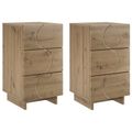 vidaXL Nočný stolík 2 pcs Dub artisan 33,5 x 34,5 x 60 cm