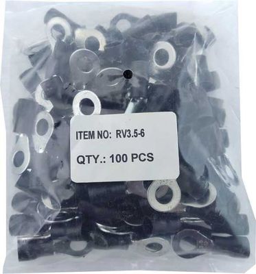 Oko kabelové 6,5mm černé (RV3,5-6), balení 100ks
