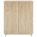 vidaXL Skrinka na topánky 73 x 38 x 87,5 cm Kompozitné drevo
