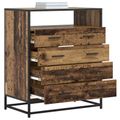 vidaXL Zásuvkový kabinet 4-Šuplík Staré drevo 70 x 41 x 83,5 cm