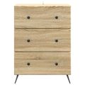 vidaXL Zásuvkový kabinet 66 x 34,5 x 90 cm Kompozitné drevo Dub sonoma