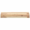 vidaXL Plávajúce police 4 ks 60x20x4 cm neošetrené masívne drevo akácia