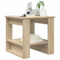 vidaXL Konferenčný stolík Sonoma dub 51 x 50 x 50 cm Kompozitné drevo