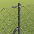 vidaXL Oceľový plot na upevnenie 10 x 1,5 m PVC potiahnutá oceľ Sivá