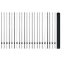vidaXL Zvarené pletivo s podperami 50 x 1,5 m PVC potiahnutá oceľ Sivá