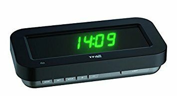 60.5009.04 TFA HOLOclock Rádiom riadené hodiny s 3D efektom zobrazenia času, čierna, LED zelená