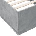 vidaXL Posteľný rám betónový sivý 75x190 cm kompozitné drevo