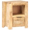 vidaXL Nočný stolík 40x30x50 cm surové mangovníkové drevo