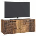 vidaXL Nástenná TV skrinka Nástenný Staré drevo 78,5 x 31 x 30 cm