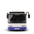 Autobus ktorý hlási zastávky česky 28 cm modrý