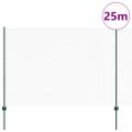 vidaXL Hexagonálny plot s stĺpom 25 x 1,6 m PVC potiahnutá oceľ Zelená