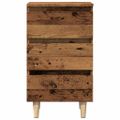 vidaXL Nočná skrinka Old Wood 40x35x69 cm Engineered Wood