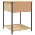 vidaXL Nočný stolík dub sonoma 44x45x58 cm kompozitné drevo