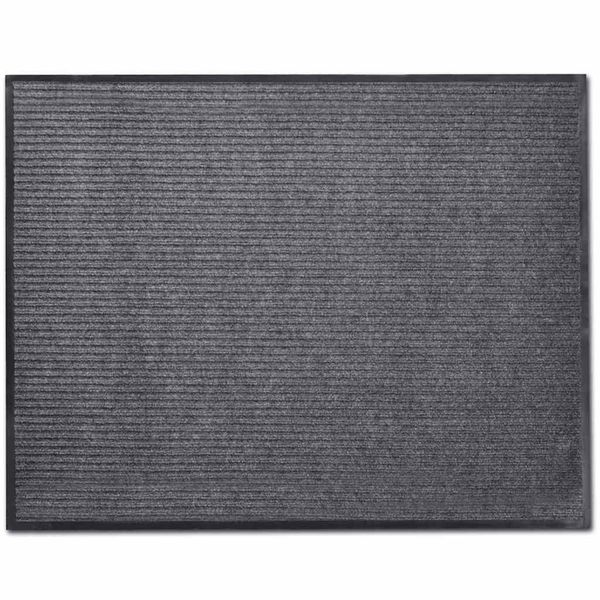 vidaXL Rohož pred dvere, sivá 90 x 60 cm, PVC