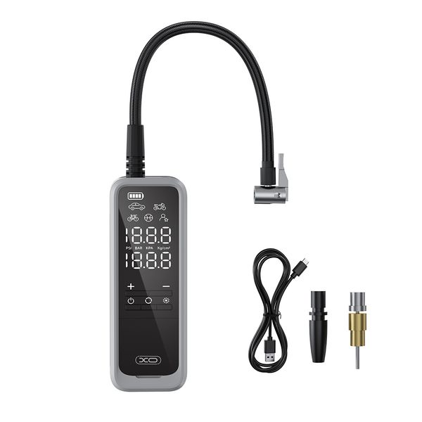 Pumpa na kolesá XO CZ018 čierna univerzálna 5000mAh bezdrôtová