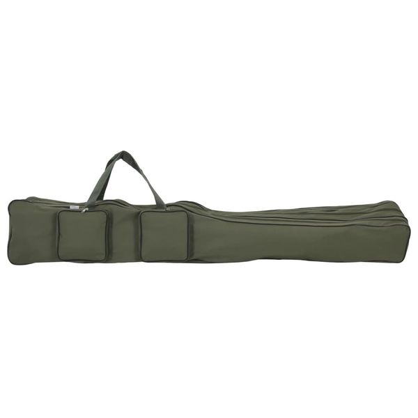 vidaXL Taška na rybárske prúty, tmavozelená 150 cm, oxfordská látka