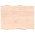 vidaXL Stolová doska 80x60x(2-6) cm neošetrený masív živé hrany
