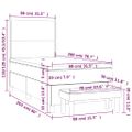 vidaXL Boxspring posteľ s matracom sivá 80x200 cm umelá koža
