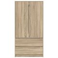 vidaXL Šatná skriňa Sonoma dub 79,5 x 49 x 156 cm Konštruované drevo