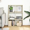 vidaXL Rozdeľovacia knižnica dub sonoma 69,5x29x103,5 cm kompoz. drevo
