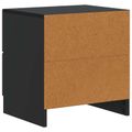 vidaXL Nočný stolík 2 ks Čierna 43 x 34,5 x 44,5 cm Kompozitné drevo