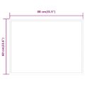 vidaXL LED kúpeľňové zrkadlo 60x80 cm