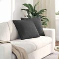 vidaXL Vankúše na pohovku 2 pcs Tmavo šedá 50 x 50 cm