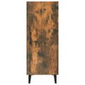 vidaXL Komoda dymový dub 34,5x34x90 cm spracované drevo
