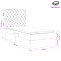 vidaXL Postel s úložným prostorem a matrací Ružová 100 x 200 cm Zamat