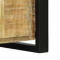 vidaXL Lavica do skrine Hnedá 100 x 35 x 50 cm Mangový masív