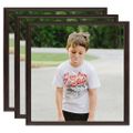 vidaXL Fotorámiky na stôl, koláž 3 ks, čierne 20x20 cm, MDF