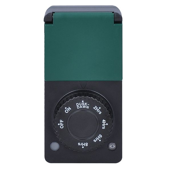 Zásuvka SOLIGHT DT34 mechanická spínacia so soumrakovým senzorom