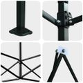 vidaXL Skleník s rýchlo postaviteľným rámom Zelená 290 x 870 x 315 cm
